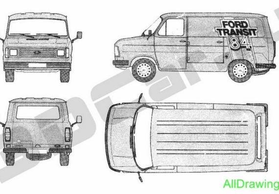 Ford Transit (1984) (Ford Transit (1984)) - drawings of the car